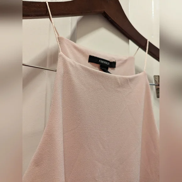 Blush String Tank Blouse - Picture 2 of 6